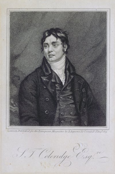 Portrait of Samuel Taylor Coleridge, published in 1819 by English School